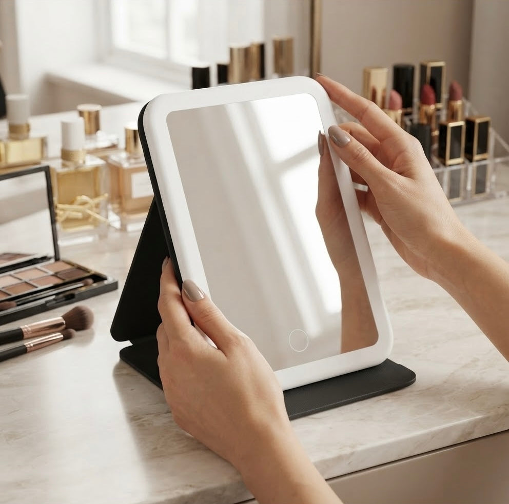 Espejo LED para Maquillaje — Iluminación Perfecta en Cualquier Momento